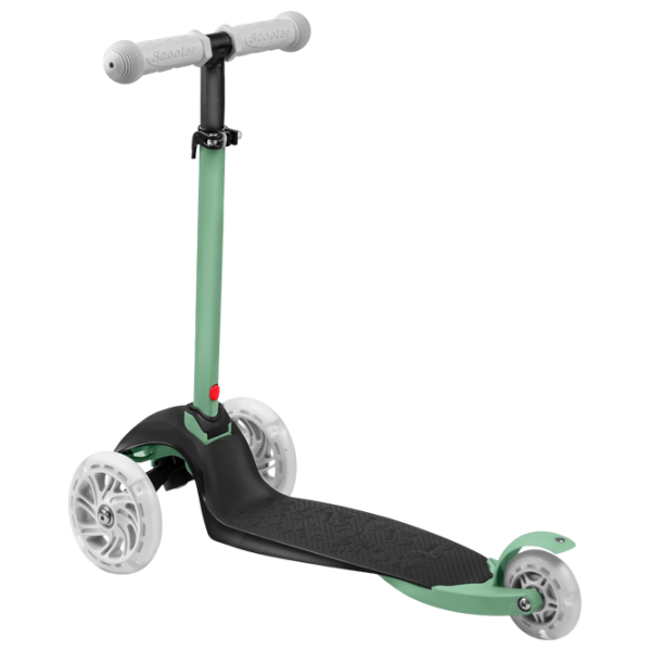 Trotinetă pentru copii cu trei roți Ricokids Loco (5642275) Green 3 ani, 25 kg, Din silicon photo 3
