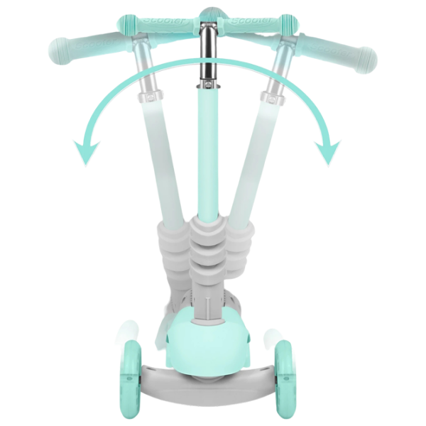 Trotinetă pentru copii cu trei roți Ricokids Buggy (5642234) Mint 3 ani, 30 kg, Din silicon photo 4