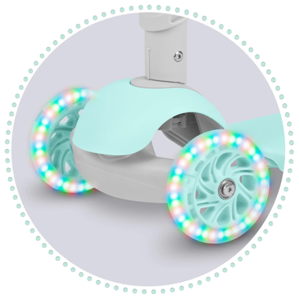 Trotinetă pentru copii cu trei roți Ricokids Buggy (5642234) Mint 3 ani, 30 kg, Din silicon photo 5