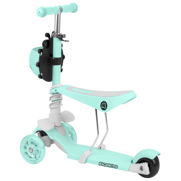 Trotinetă pentru copii cu trei roți Ricokids Buggy (5642234) Mint 3 ani, 30 kg, Din silicon photo 6