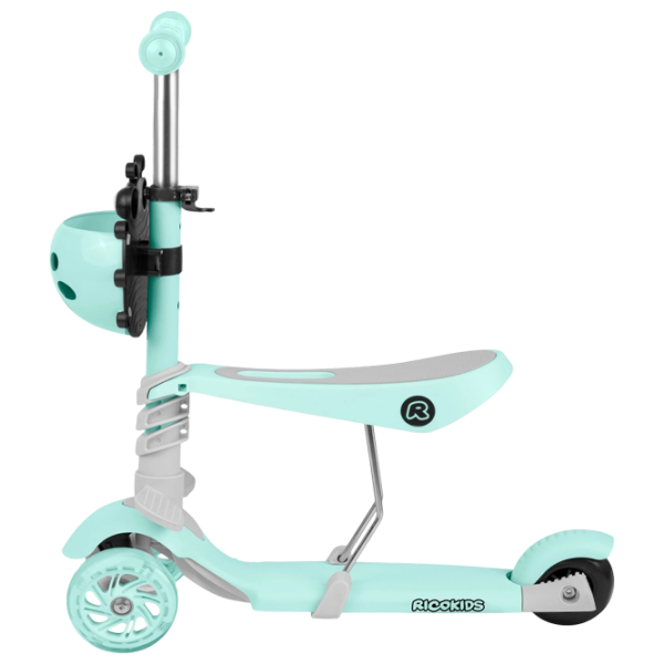 Trotinetă pentru copii cu trei roți Ricokids Buggy (5642234) Mint 3 ani, 30 kg, Din silicon photo 7