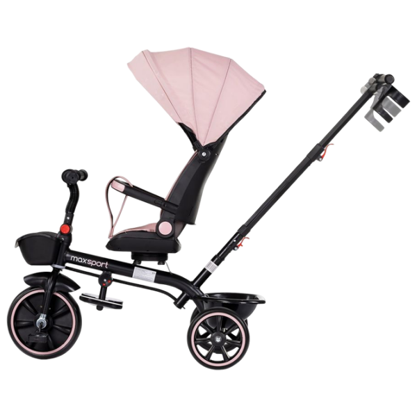 Triciclu Chipolino Max Sport Pink Aluminiu / Pentru copii photo 3
