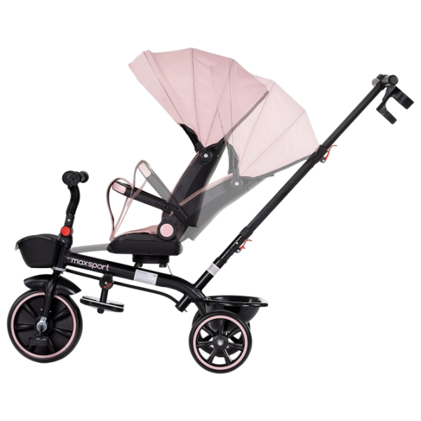 Triciclu Chipolino Max Sport Pink Aluminiu / Pentru copii photo 5