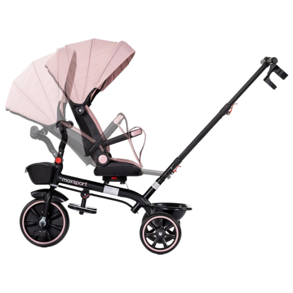 Triciclu Chipolino Max Sport Pink Aluminiu / Pentru copii photo 6