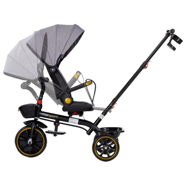 Трицикл Chipolino Max Sport Серый  Алюминий / Детский photo 2