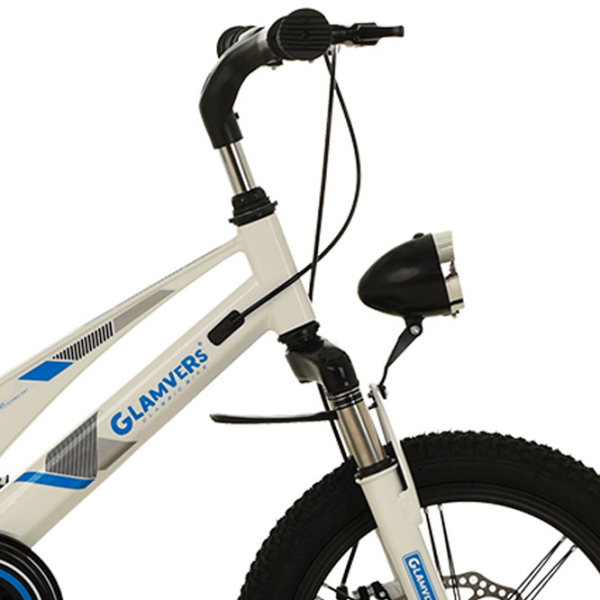 Велосипед Glamvers Cross Spoke 16" 16" Белый Синий Магниевый сплав / Детский photo 4