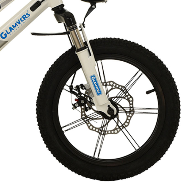 Велосипед Glamvers Cross Spoke 16" 16" Белый Синий Магниевый сплав / Детский photo 5