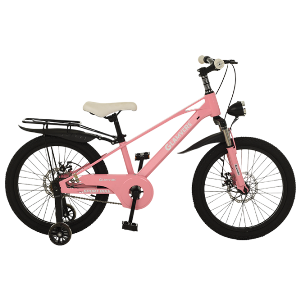 Bicicletă Glamvers Cross Spoke 20" 20" Pink White Aliaj de magneziu / Pentru copii photo 1
