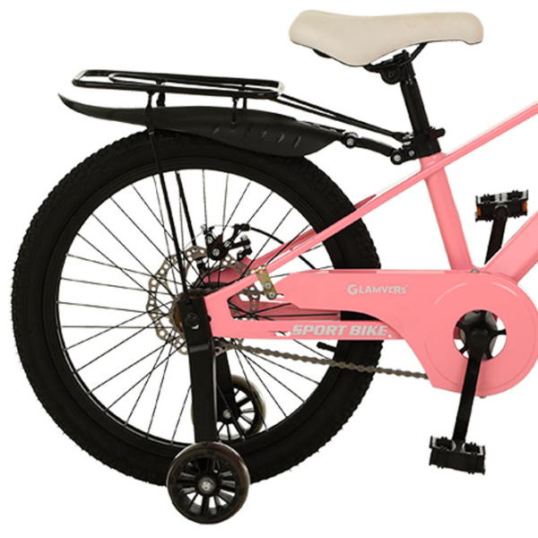 Bicicletă Glamvers Cross Spoke 20" 20" Pink White Aliaj de magneziu / Pentru copii photo 3