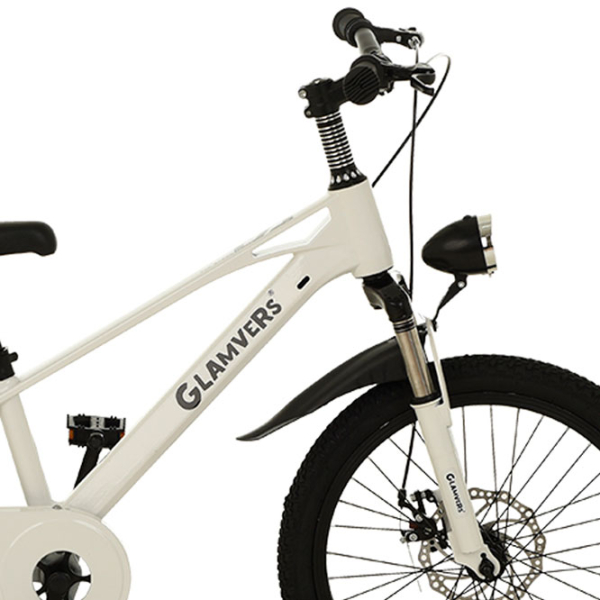 Bicicletă Glamvers Cross Spoke 20" 20" White Black Aliaj de magneziu / Pentru copii photo 4