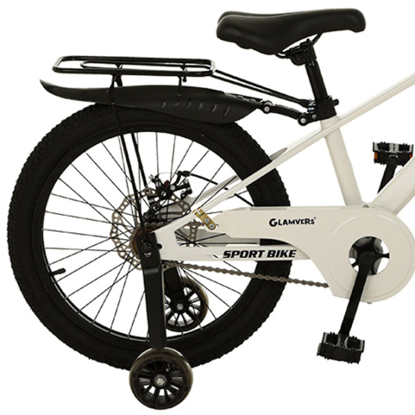 Bicicletă Glamvers Cross Spoke 20" 20" White Black Aliaj de magneziu / Pentru copii photo 5