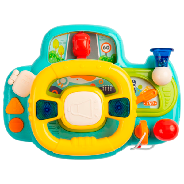 Jucărie interactivă Toyz Driver's Steering Wheel 9014 7955 Teal Pentru copii, 18+ luni photo 1