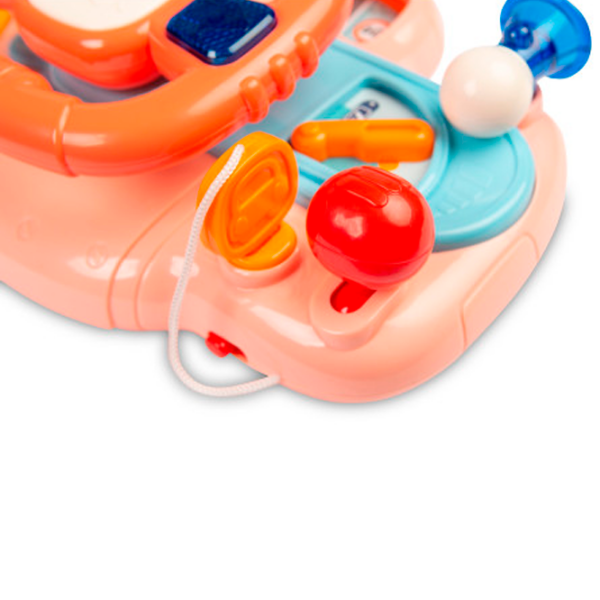 Jucărie interactivă Toyz Driver's Steering Wheel 9015 7962 Pink Pentru copii, 18+ luni photo 6