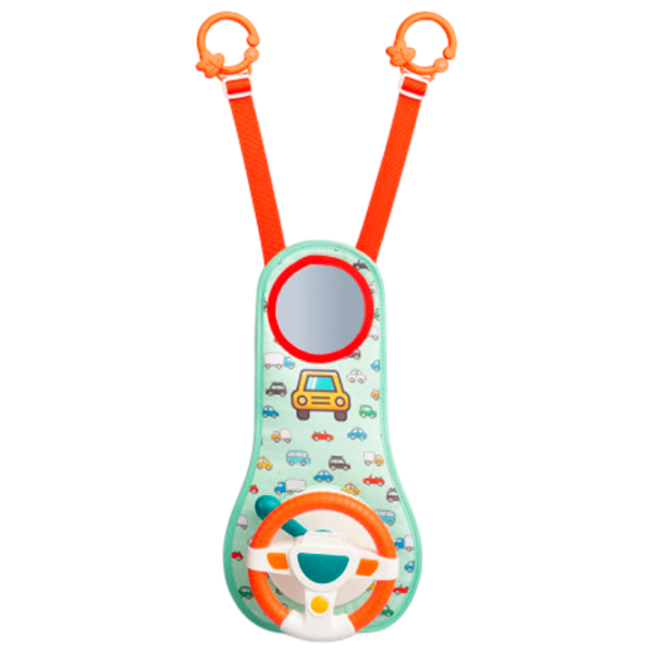 Jucărie interactivă Toyz Hanging Steering Wheel 9016 7979 Green Pentru copii, 18+ luni photo 1