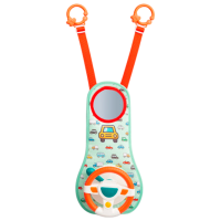 Jucărie interactivă Toyz Hanging Steering Wheel 9016 7979 Green Pentru copii, 18+ luni