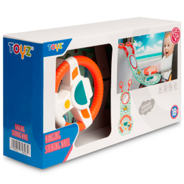 Jucărie interactivă Toyz Hanging Steering Wheel 9016 7979 Green Pentru copii, 18+ luni photo 5