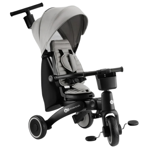 Triciclu KinderKraft Jazz 2 Gray  Metal / Pentru copii photo 4
