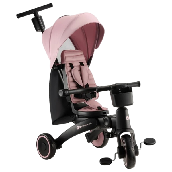Triciclu KinderKraft Jazz 2 Pink  Metal / Pentru copii photo 4