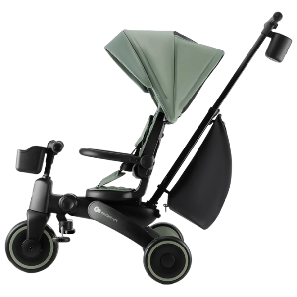 Triciclu KinderKraft Jazz 2 Green  Metal / Pentru copii photo 4