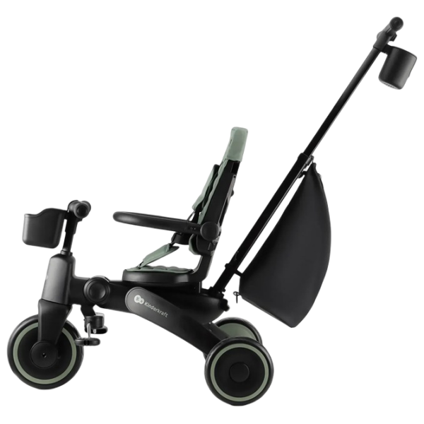 Triciclu KinderKraft Jazz 2 Green  Metal / Pentru copii photo 5