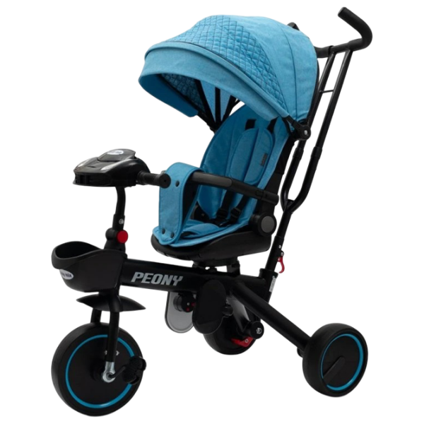 Triciclu Baby Mix Peony EVA Blue  Metal / Pentru copii photo 1