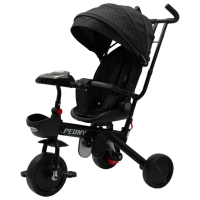 Triciclu Baby Mix Peony EVA Black  Metal / Pentru copii