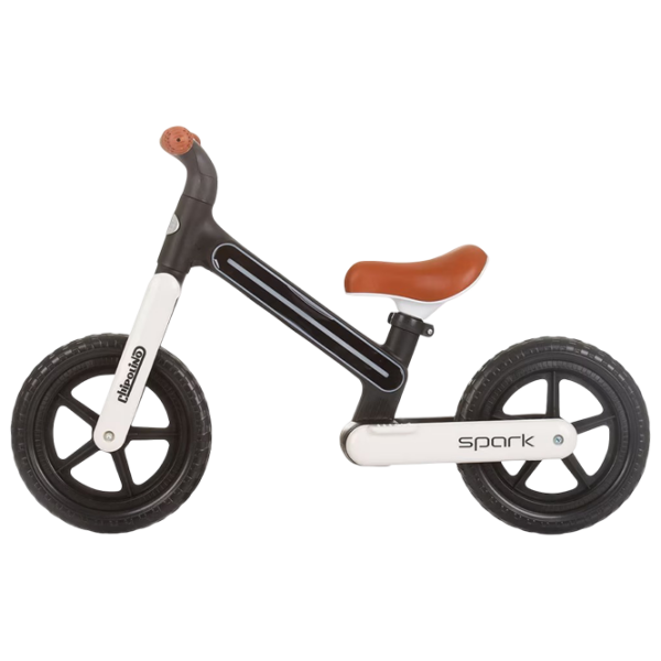 Bicicletă fără pedale Chipolino Spark 12" Black White Oțel / Pentru copii photo 2