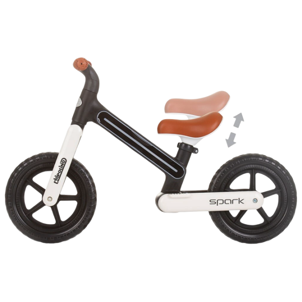 Bicicletă fără pedale Chipolino Spark 12" Black White Oțel / Pentru copii photo 3