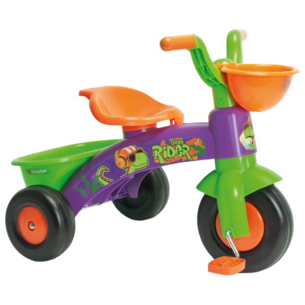 Triciclu Injusa Dino Rider Green  Metal / Pentru copii photo 1
