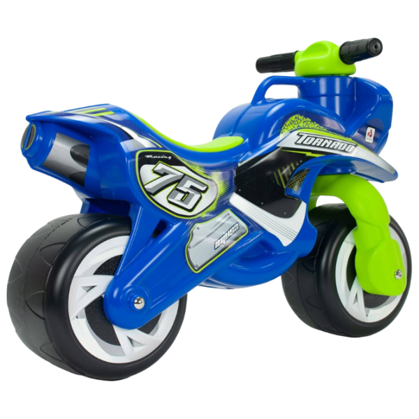 Bicicletă fără pedale Injusa Tundra Tornado Blue Green Plastic / Pentru copii photo 2