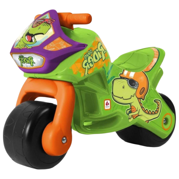 Bicicletă fără pedale Injusa Twin Dino Green Orange Plastic / Pentru copii photo 1