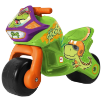 Bicicletă fără pedale Injusa Twin Dino Green Orange Plastic / Pentru copii