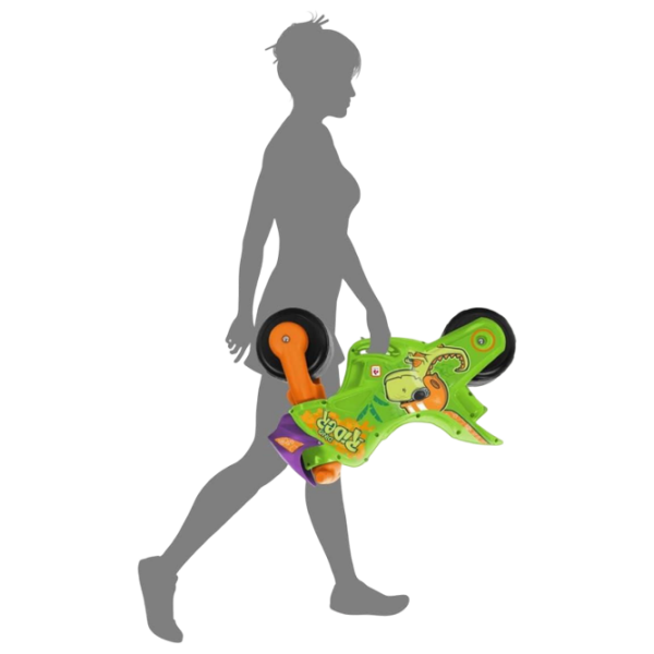 Bicicletă fără pedale Injusa Twin Dino Green Orange Plastic / Pentru copii photo 4
