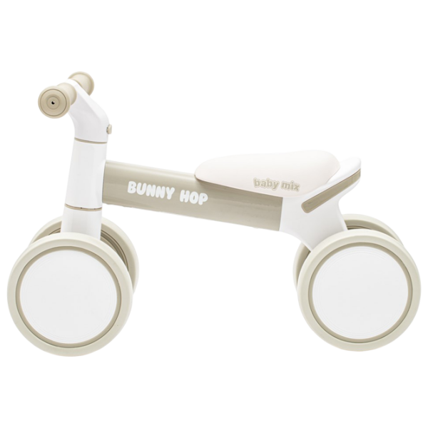 Bicicletă fără pedale Baby Mix Bunny Hop Ultralight Beige Gray Plastic / Pentru copii photo 2