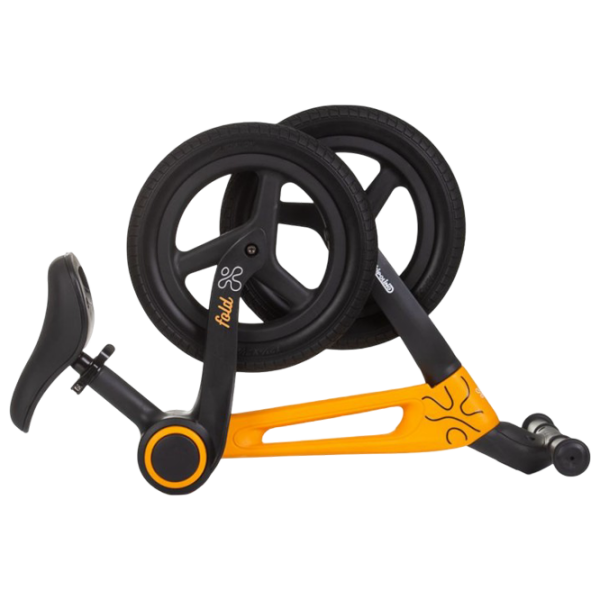 Bicicletă fără pedale Chipolino Fold X Orange Black Metal / Pentru copii photo 4