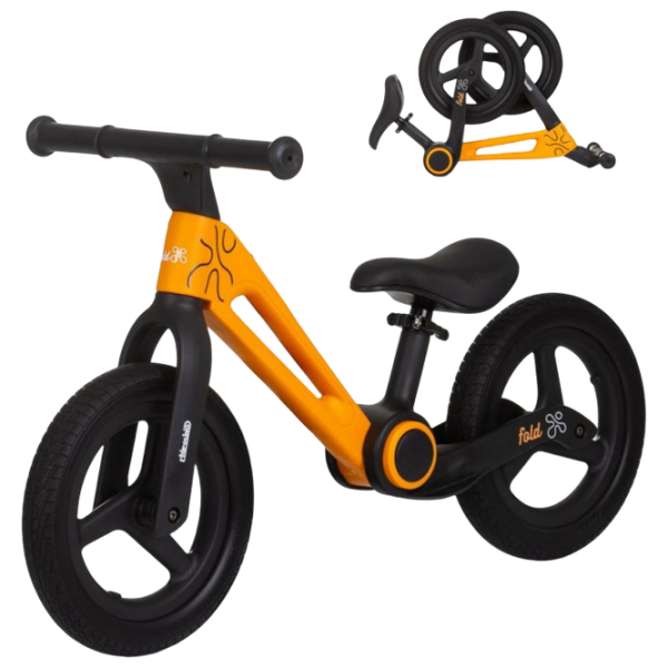 Bicicletă fără pedale Chipolino Fold X Orange Black Metal / Pentru copii photo 5
