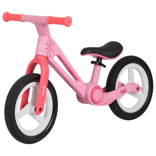 Bicicletă fără pedale Chipolino Fold X Pink Black Metal / Pentru copii photo 1