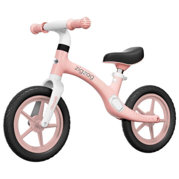 Bicicletă fără pedale Chipolino Zig Zag 12" Pink White Metal / Pentru copii photo 1
