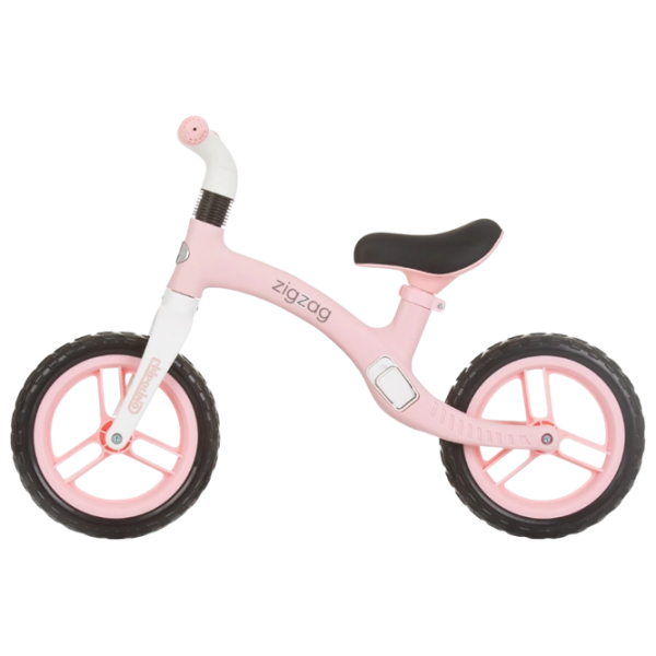 Bicicletă fără pedale Chipolino Zig Zag 12" Pink White Metal / Pentru copii photo 2
