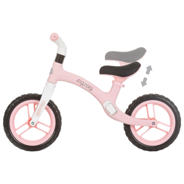 Bicicletă fără pedale Chipolino Zig Zag 12" Pink White Metal / Pentru copii photo 3