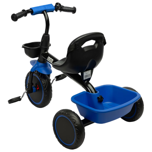 Triciclu Toyz Loco Blue  Metal / Pentru copii photo 3
