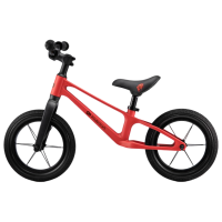 Bicicletă fără pedale KinderKraft Eter Red Black Polimer / Pentru copii