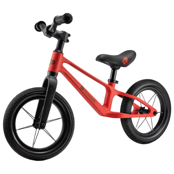 Bicicletă fără pedale KinderKraft Eter Red Black Polimer / Pentru copii photo 2
