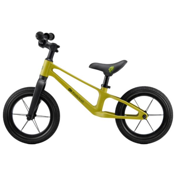 Bicicletă fără pedale KinderKraft Eter Lime Black Polimer / Pentru copii photo 3