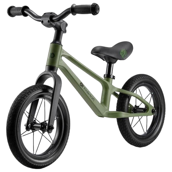 Bicicletă fără pedale KinderKraft Eter Green Black Polimer / Pentru copii photo 1