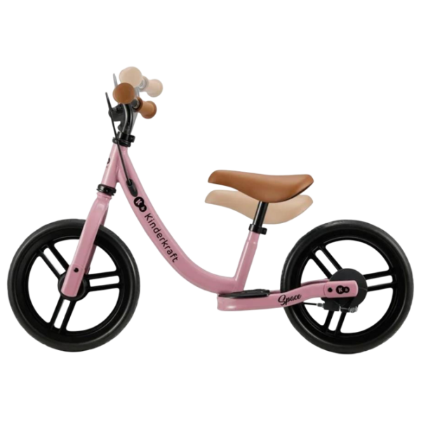 Bicicletă fără pedale KinderKraft Space 12" Pink Dark Oțel / Pentru copii photo 4