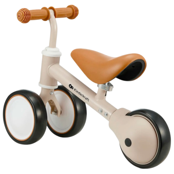 Bicicletă fără pedale KinderKraft Cutie 5.9" Beige Light Metal / Pentru copii photo 3