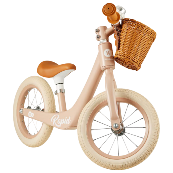 Bicicletă fără pedale KinderKraft Rapid 2 6" Pink White Oțel / Pentru copii photo 2
