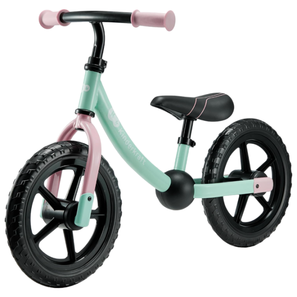 Bicicletă fără pedale KinderKraft 2Way Next 11" 11" Mint Pink Metal / Pentru copii photo 1