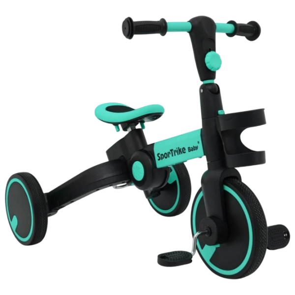 Bicicletă fără pedale Ramiz Happy Bike Sportrike Blue Black Oțel / Pentru copii photo 4